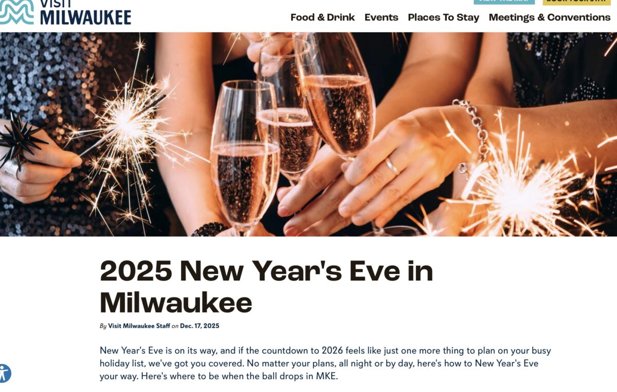 Milwaukee New Year's Eve Dining Options 2025