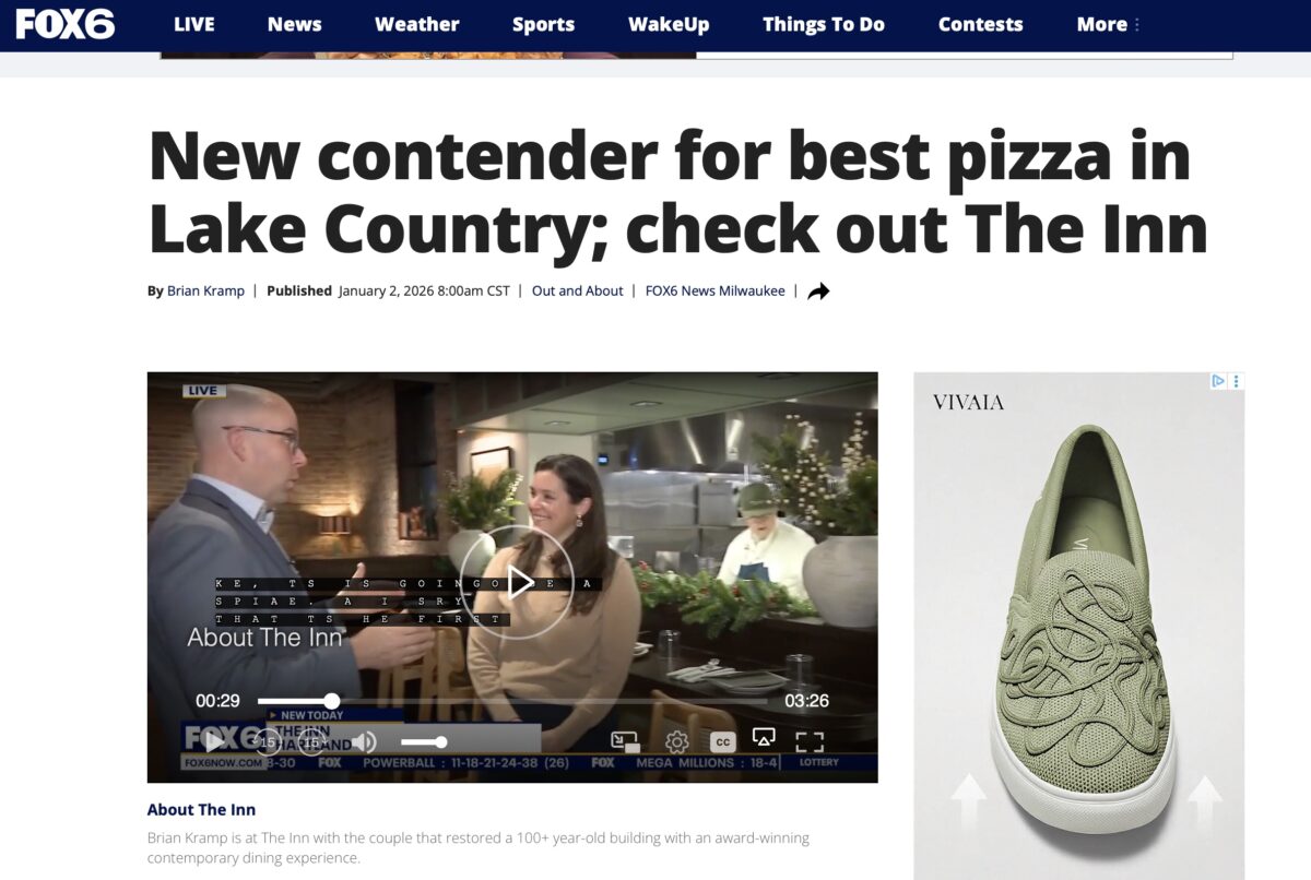 Brian Kramp of Fox 6 Interviews Matt and Maddie Armistead of The INN