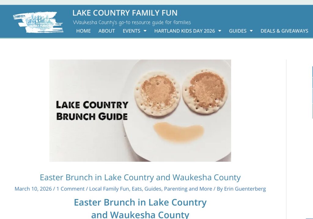Lake Country Easter Brunch Guide